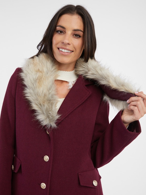 Orsay Cappotto ORSAY donna in lana bordeaux