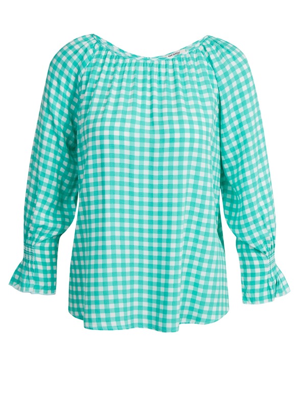 Orsay Camicetta a quadri verde chiaro ORSAY