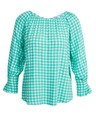 Orsay Camicetta a quadri verde chiaro ORSAY
