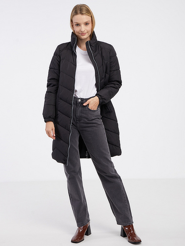 Vero Moda Cappotto trapuntato invernale da donna nero VERO MODA Liga