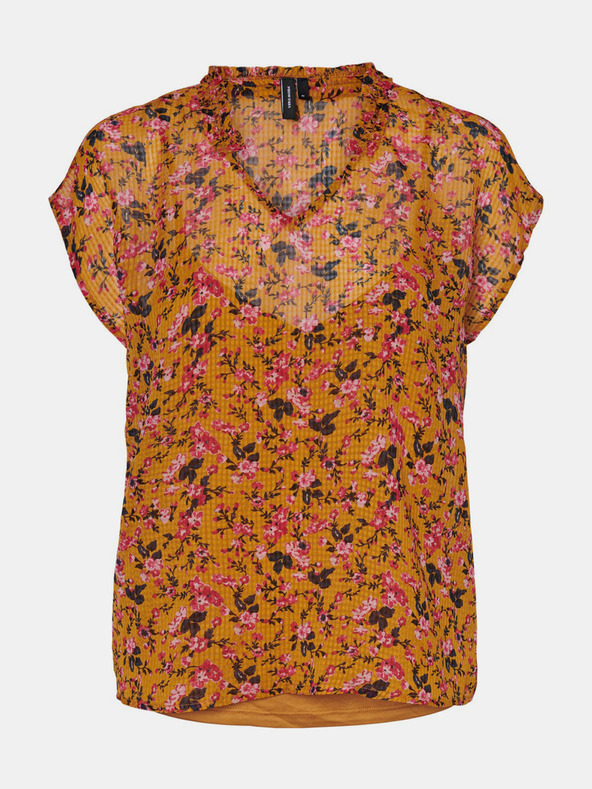 Vero Moda Blusa floreale senape VERO MODA Vilde