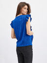 Orsay Camicia da donna blu con volant ORSAY
