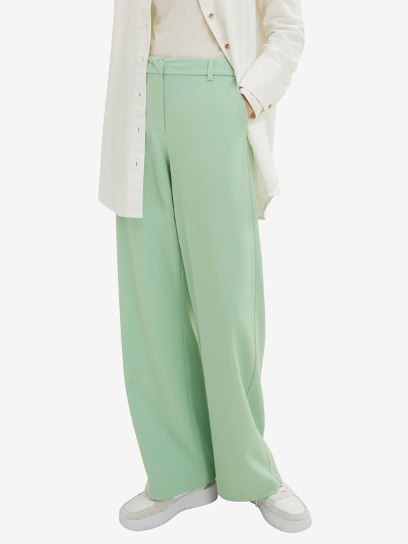 Tom Tailor Pantaloni a gamba larga da donna verde chiaro Tom Tailor