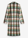 Scotch & Soda Cappotto invernale verde da donna a quadri in misto lana Scotch & Soda