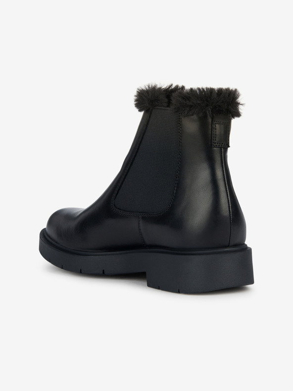 Geox Stivaletti invernali in pelle nera da donna Geox Spherica