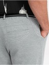Ombre Clothing Pantaloni grigio chiaro da uomo Ombre Abbigliamento