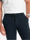 Ombre Clothing Pantaloni blu scuro da uomo Ombre Clothing