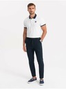 Ombre Clothing Pantaloni blu scuro da uomo Ombre Clothing