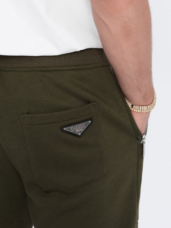 Ombre Clothing Pantaloni da bagno Khaki da uomo Abbigliamento Ombre