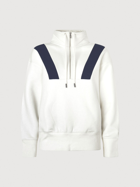 Pepe Jeans Felpa con cerniera Pepe Jeans Celia bianca da donna