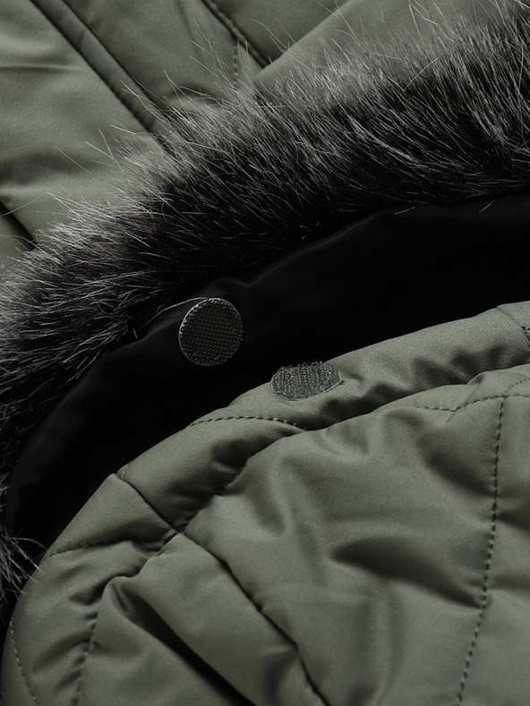 ALPINE PRO Cappotto trapuntato verde da donna ALPINE PRO Gosbera