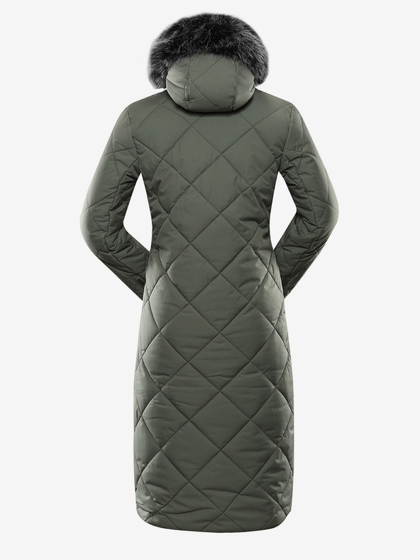 ALPINE PRO Cappotto trapuntato verde da donna ALPINE PRO Gosbera
