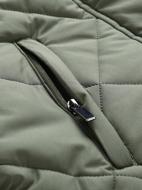 ALPINE PRO Cappotto trapuntato verde da donna ALPINE PRO Gosbera