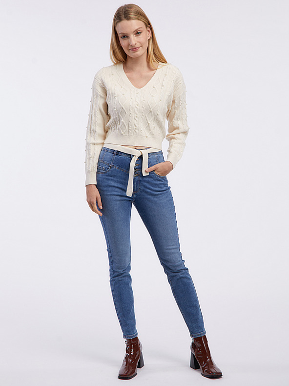 Orsay Maglione da donna color crema ORSAY