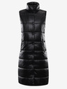 ALPINE PRO Gilet lungo trapuntato nero da donna ALPINE PRO Urefa
