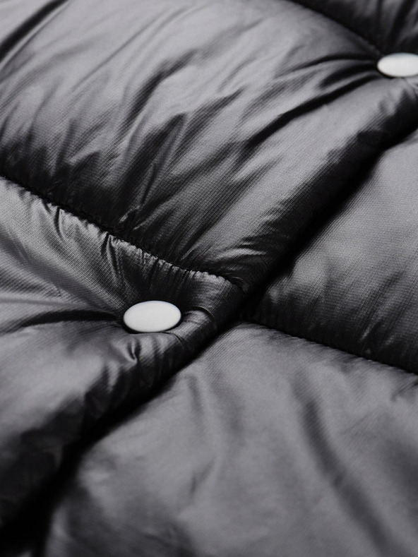 ALPINE PRO Gilet lungo trapuntato nero da donna ALPINE PRO Urefa