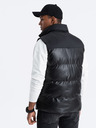 Ombre Clothing Gilet trapuntato nero da uomo Ombre Clothing