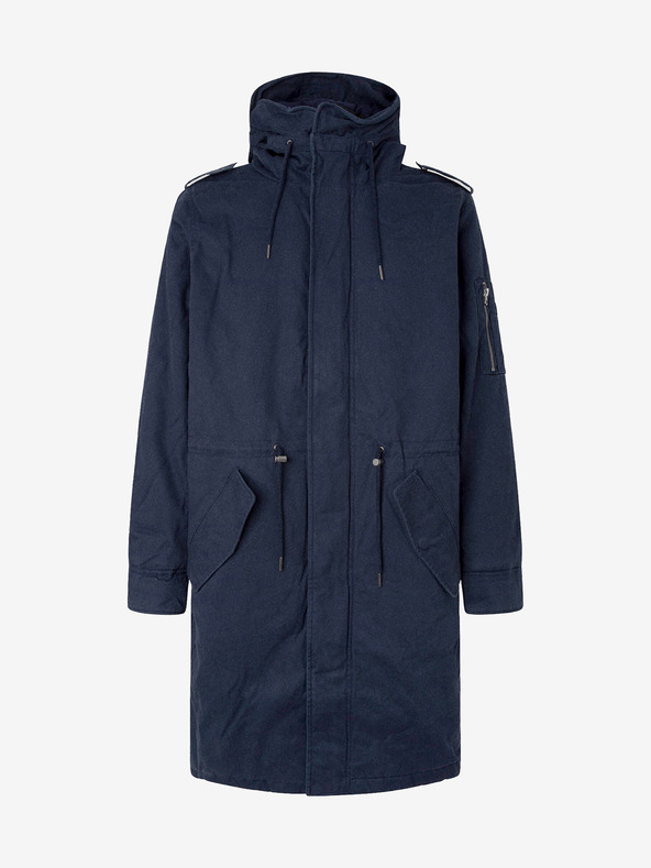 Pepe Jeans Parka invernale blu scuro da uomo Pepe Jeans Bowie