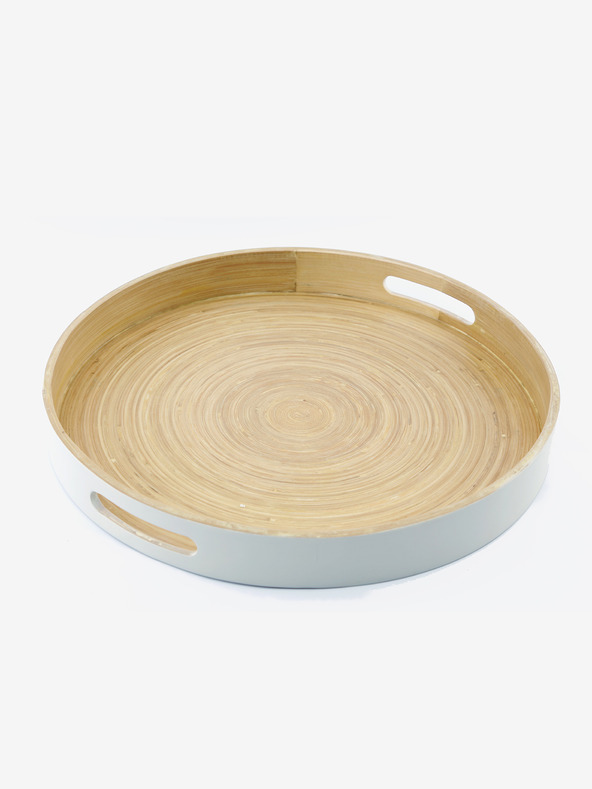 SIFCON Vassoio da portata rotondo in bambù SIFCON