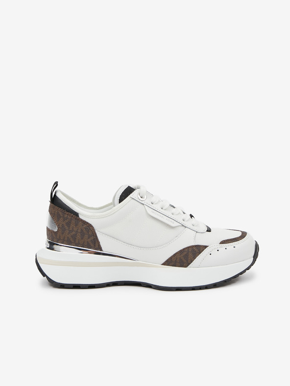 Michael Kors Sneakers Flynn Trainer Michael Kors da donna bianche e marroni
