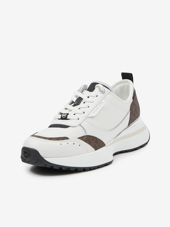 Michael Kors Sneakers Flynn Trainer Michael Kors da donna bianche e marroni