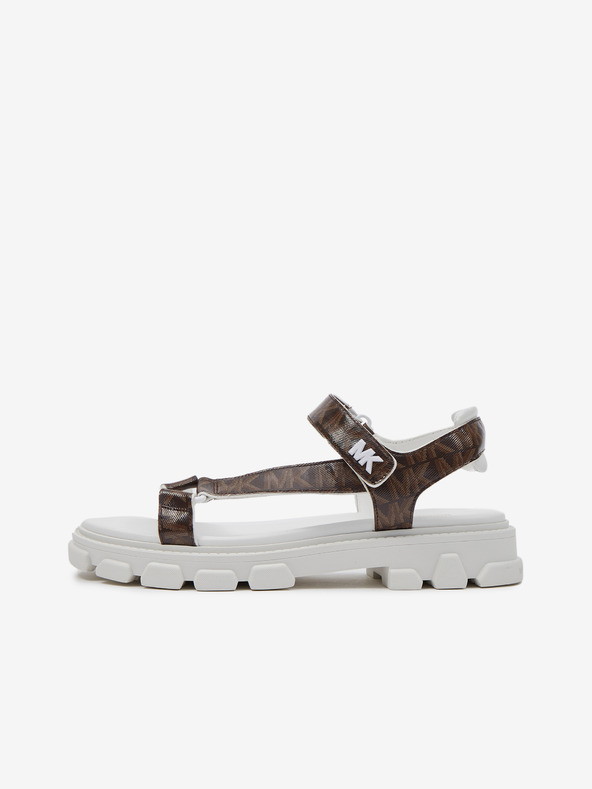 Michael Kors Sandali fantasia Michael Kors Ridley bianco e marrone da donna