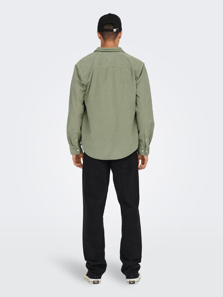 ONLY & SONS Camicia a coste verde da uomo ONLY & SONS Alp