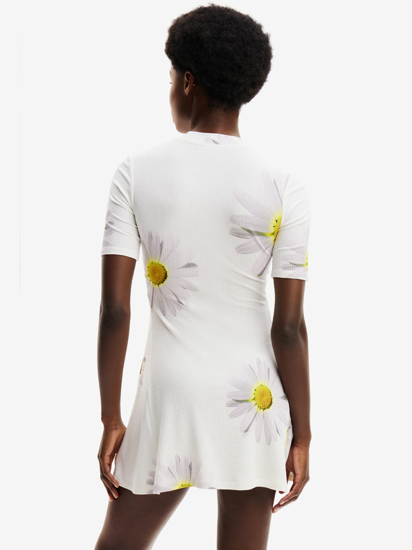 Desigual Abito floreale bianco da donna Desigual Margaritas