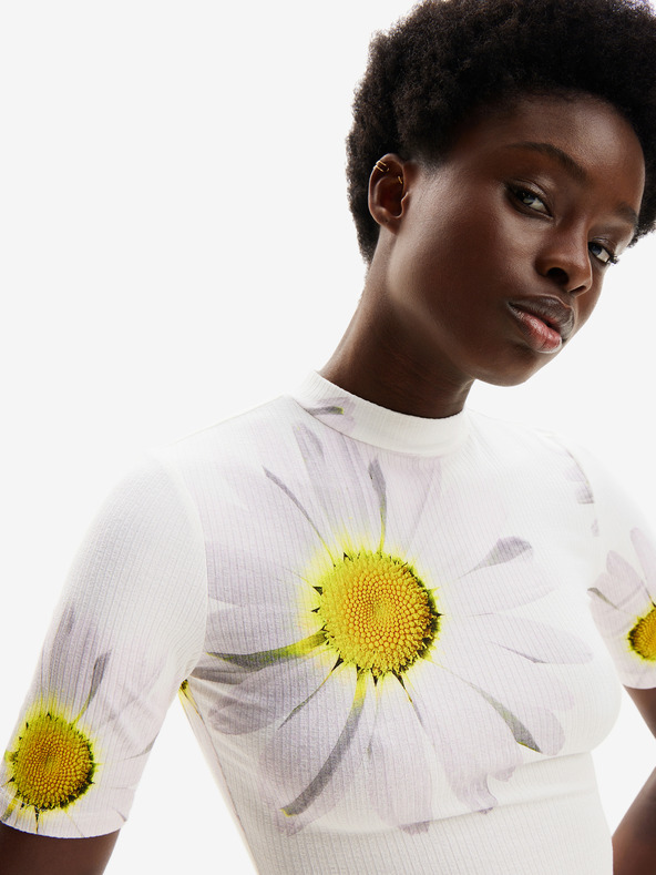 Desigual Abito floreale bianco da donna Desigual Margaritas