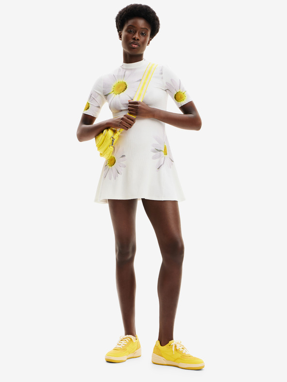 Desigual Abito floreale bianco da donna Desigual Margaritas