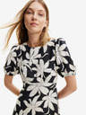 Desigual Abito floreale da donna Desigual Nashville bianco e nero