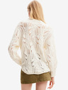 Desigual Cardigan da donna Desigual Milano in misto lana color crema