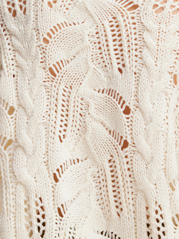 Desigual Cardigan da donna Desigual Milano in misto lana color crema