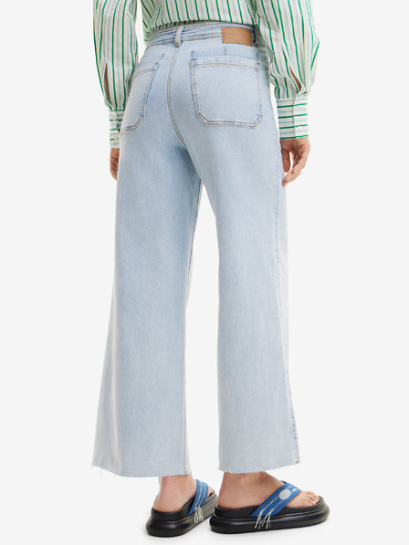 Desigual Jeans a gamba larga Desigual Denver blu chiaro da donna
