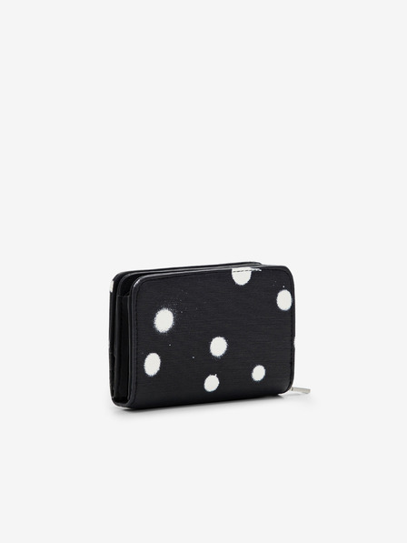 Desigual Borsetta Desigual New Splatter Maya da donna, bianca e nera, con motivo a schizzo