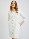 Orsay Abito camicia in denim bianco da donna ORSAY
