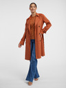 Orsay Trench donna mattone in pelle scamosciata ORSAY