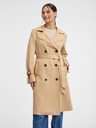 Orsay Trench beige da donna in pelle scamosciata ORSAY