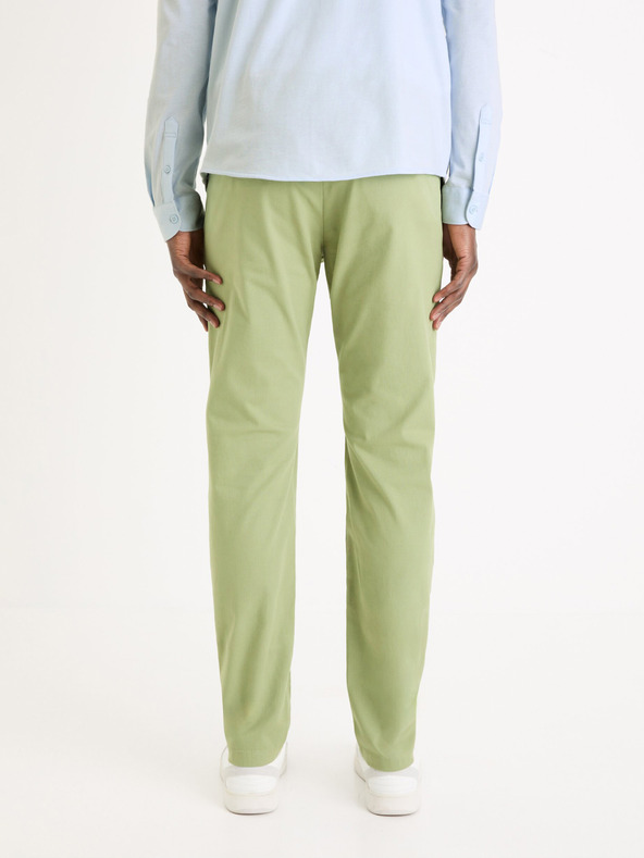 Celio Pantaloni chino da uomo verde chiaro Celio Tocharles