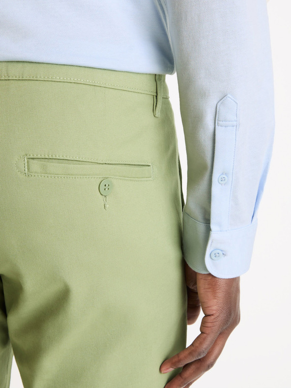Celio Pantaloni chino da uomo verde chiaro Celio Tocharles