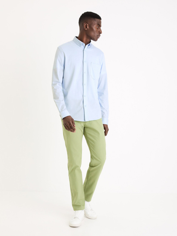 Celio Pantaloni chino da uomo verde chiaro Celio Tocharles