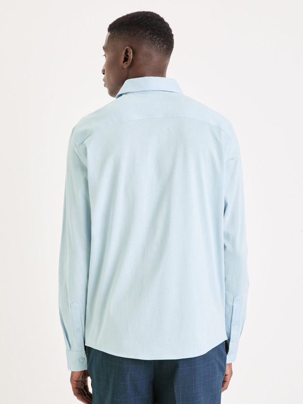 Celio Camicia Celio Vajersey uomo azzurro chiaro