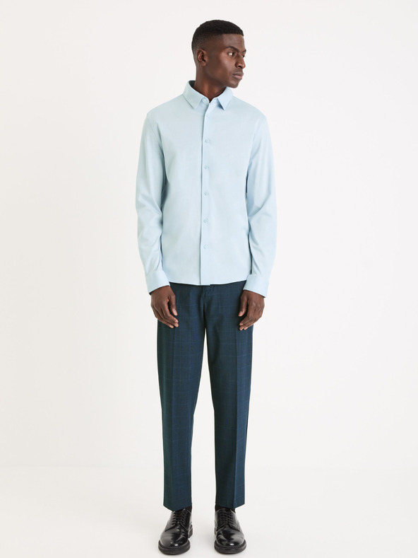 Celio Camicia Celio Vajersey uomo azzurro chiaro