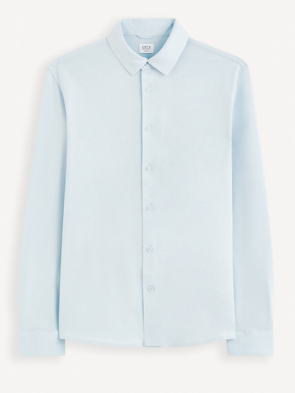 Celio Camicia Celio Vajersey uomo azzurro chiaro
