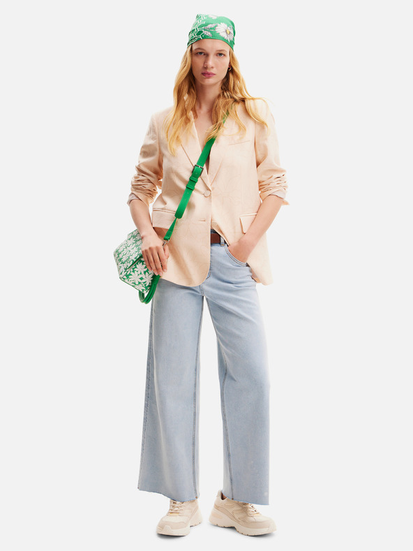 Desigual Giacca Desigual Elbert floreale albicocca da donna