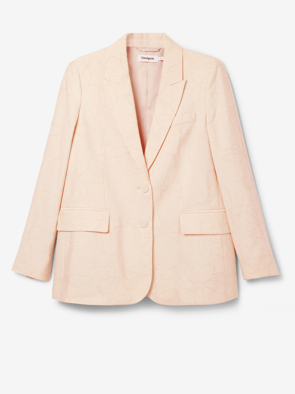 Desigual Giacca Desigual Elbert floreale albicocca da donna