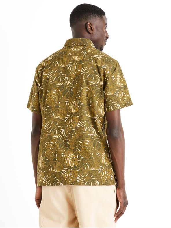 Celio Camicia fantasia uomo kaki Celio Daprinti