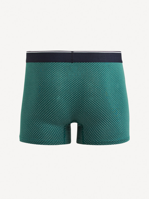 Celio Boxer verde scuro da uomo a fantasia Celio Mitch