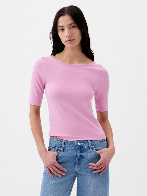 GAP Boat neck crop t-shirt GAP