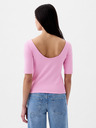 GAP Boat neck crop t-shirt GAP